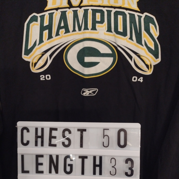 Vintage 2004 NFL Playoffs NFC North Division Champions Green Bay Long Sleeve XL. - Picture 11 of 11